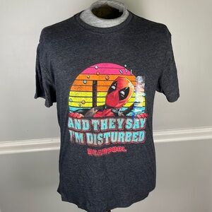 Marvel Deadpool Disturbed Shirt Large